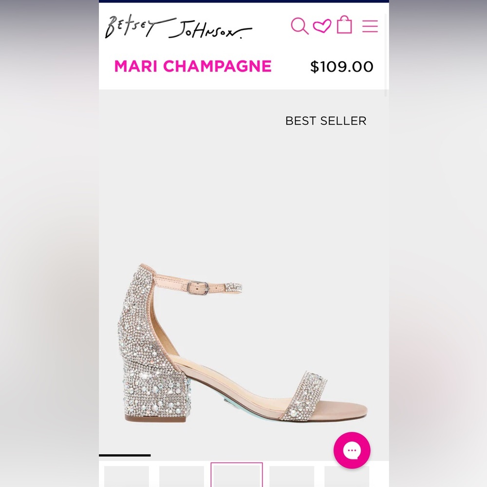 Betsey Johnson Mari Champagne Heels Brand New